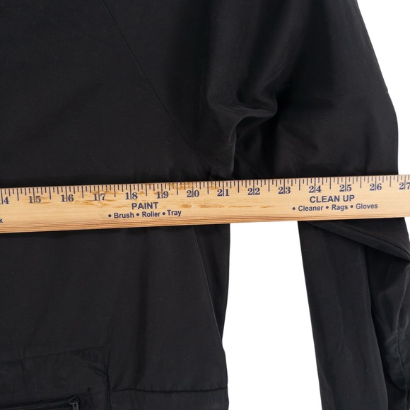 Bearded Goat Men's Med Full Zip Packable Windbreaker Black Outdoor Hiking Jacket - Picture 6 of 9